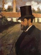 Edgar Degas The man in front of his factory painting